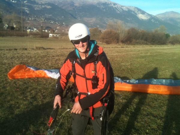 Maxime Maxime vol à Vercorin chez Twist'air en parapente