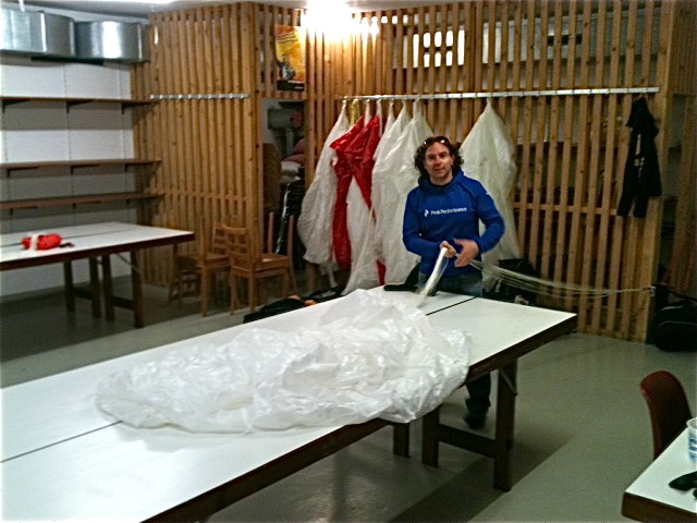 Pliage de parachute de secours Twist'air