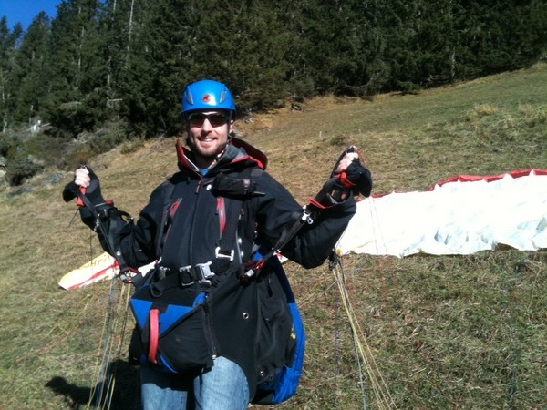 yann, formation, école parapente, vercorin, voler