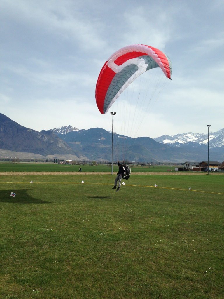 Examen de parapente à Vionnaz, formation Twist'air